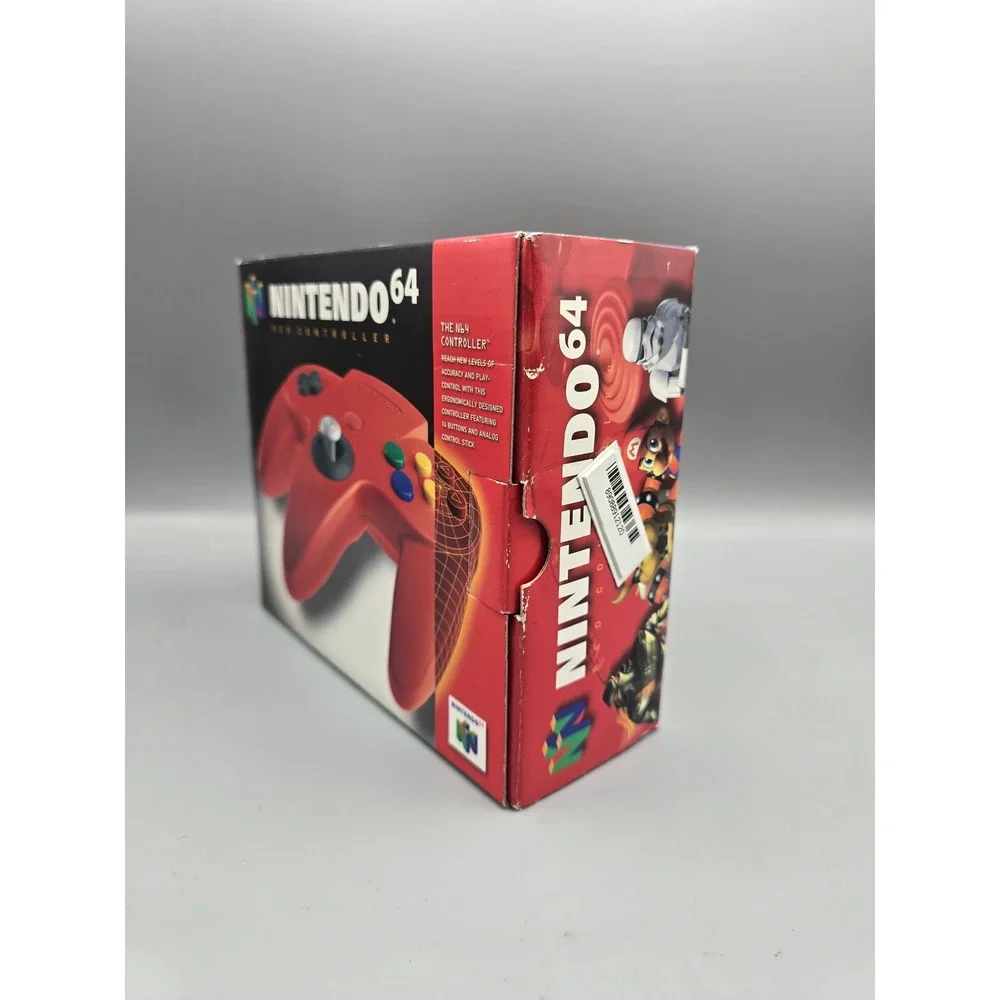 Nintendo 64 N64 Controller Red Original‎ OEM Wired Gamepad with Box NUS-005
